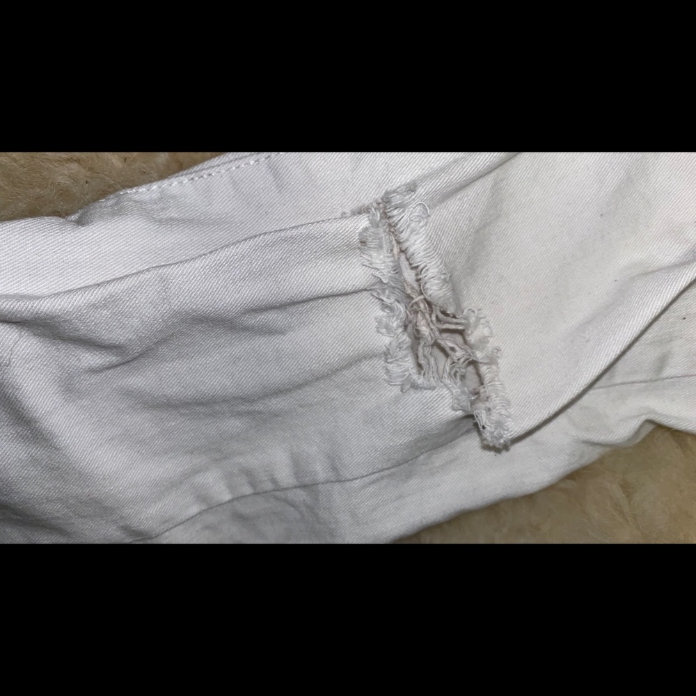White Ripped Jeans - Picture 3 of 4
